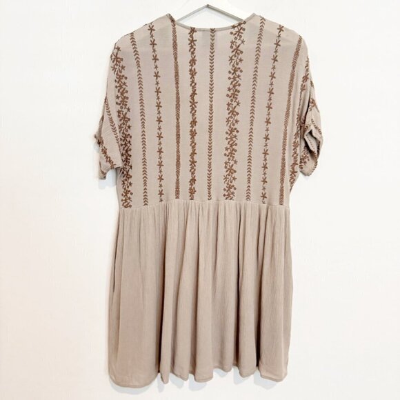 By Together Embroidered Button Up Baybydoll Dress Boho Western Cottage Small - Picture 6 of 6